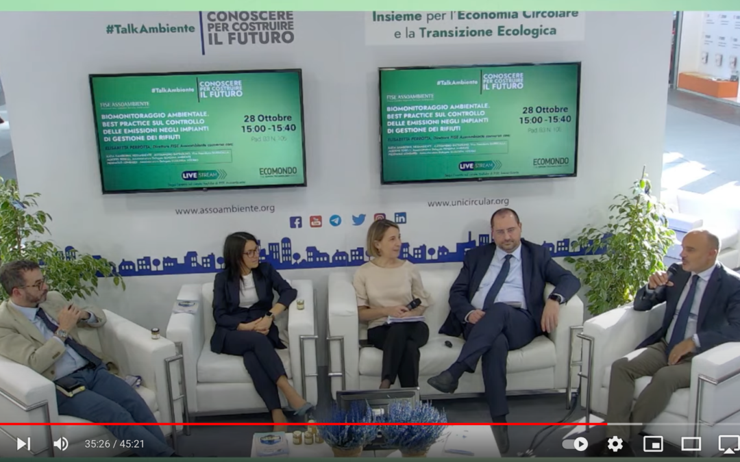 #TalkAmbiente a Ecomondo 2021: ing Lombardi su biomonitoraggio ambientale